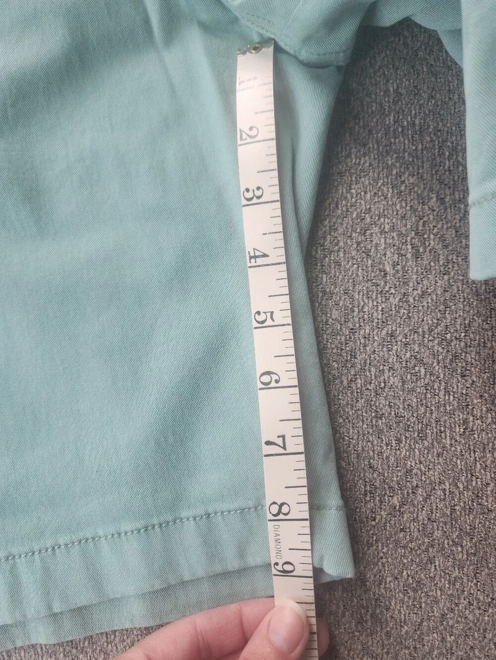 New 14th & Union Men's Light Mint Chino Shorts 36W Slim‎ Fit